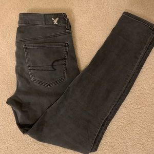 Black American Eagle skinny jeggings
